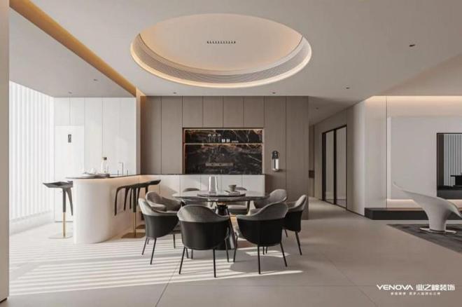 133㎡现代极简空间惊艳亮相！南阳业之峰重塑滨河珑府生活语境